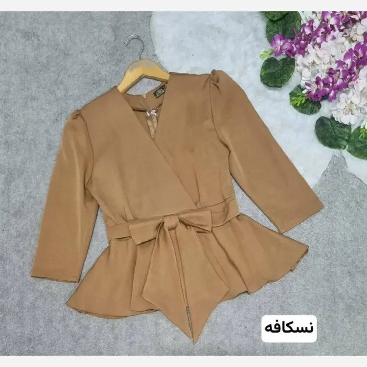 شومیز پاپیونی جنس مازراتی رنگبندی متنوع سایز 1 و 2 و 4