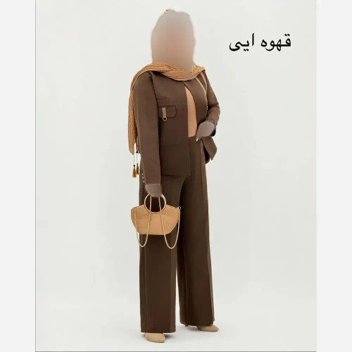 کت شلوار زنانه مزونی ارمیا جنس دبل مازراتی درجه یک