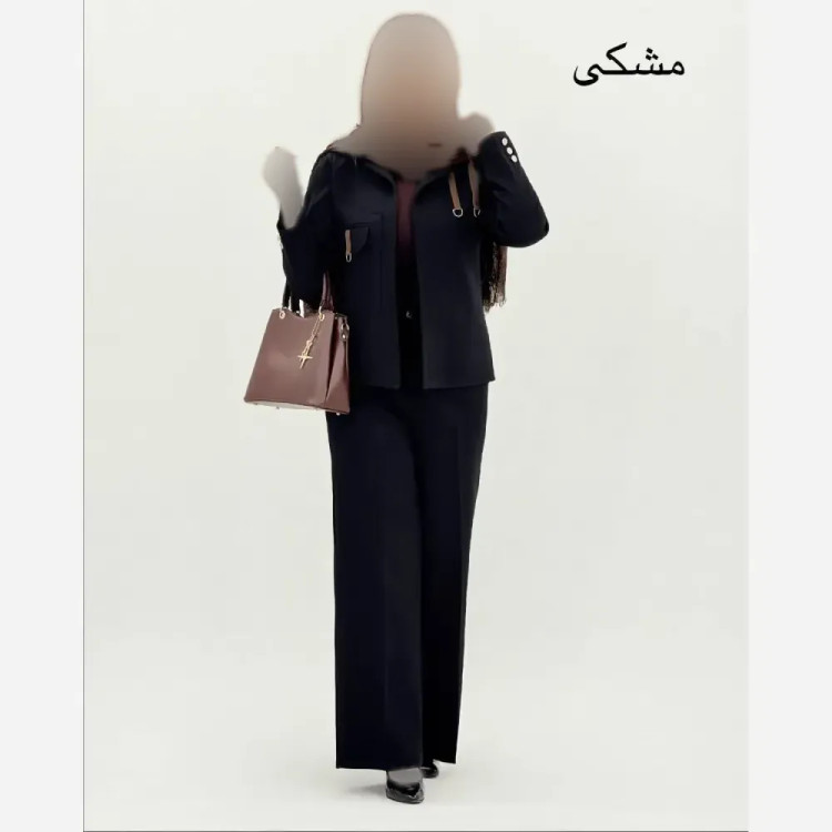 کت شلوار زنانه مزونی ارمیا جنس دبل مازراتی درجه یک