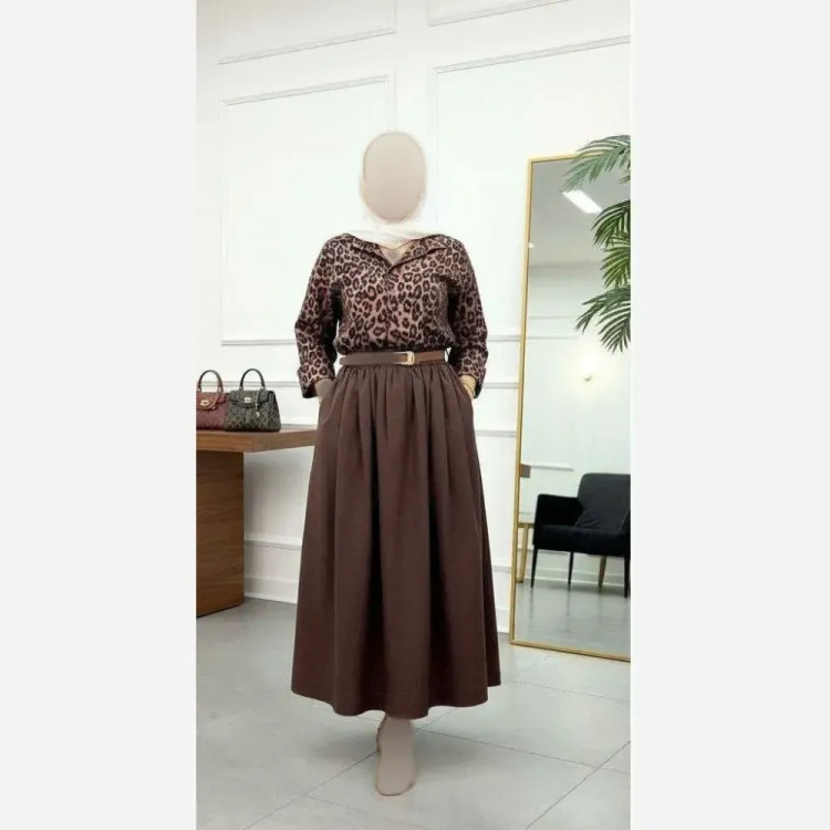 ست شومیز پیراهن بوگاتی و دامن لنینت فری سایز مجلسی
