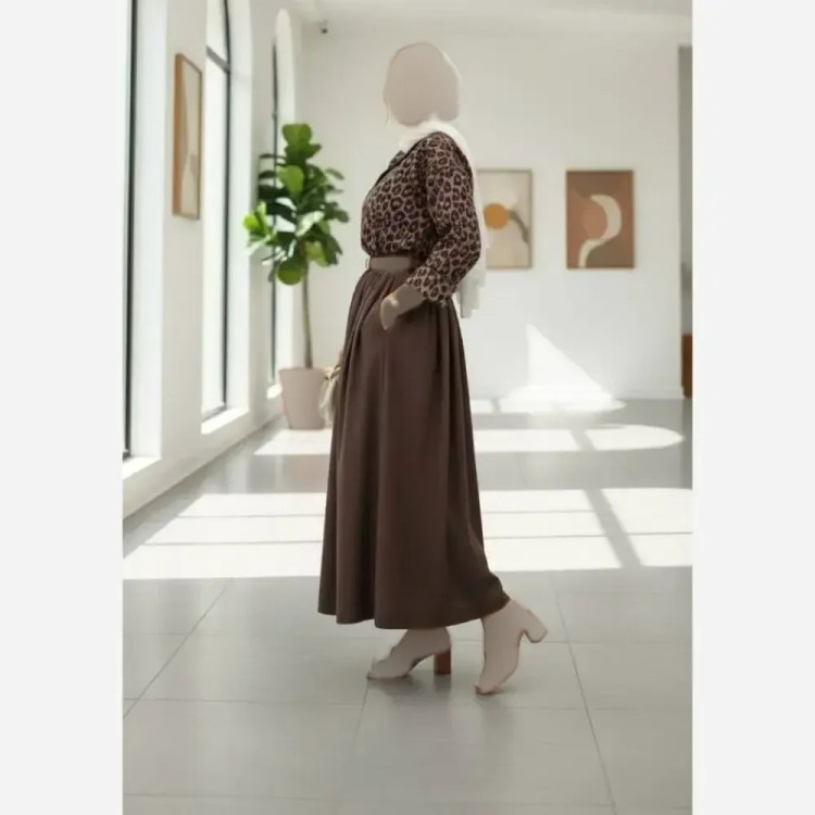 ست شومیز پیراهن بوگاتی و دامن لنینت فری سایز مجلسی