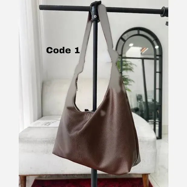 کیف چرم بند گره ای زنانه مشکی موکا ابعاد 30*40 سانت جادار با کیفیت