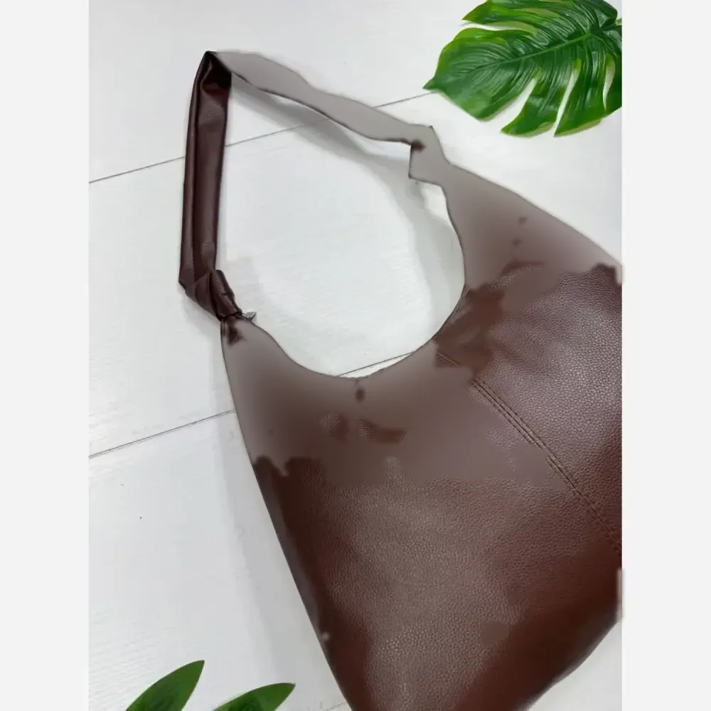 کیف چرم بند گره ای زنانه مشکی موکا ابعاد 30*40 سانت جادار با کیفیت