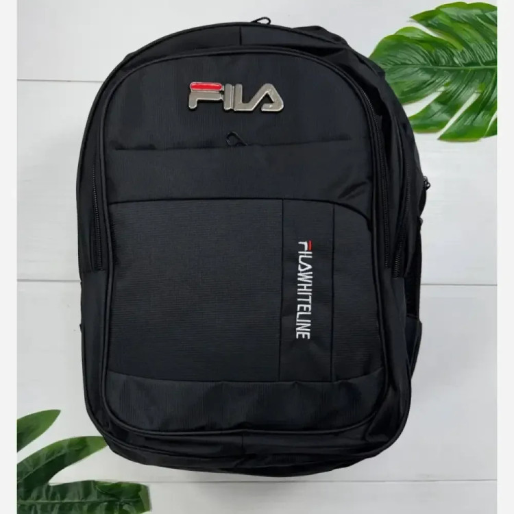 کوله پشتی دبیرستانی برزنتی چهار زیپ لپ تاپ خور مدل FILA و CAT