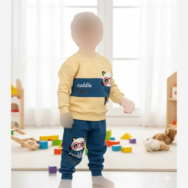 ست بلوز و شلوار پاییزه دورس لاکرا طرح پاندا سایز 35