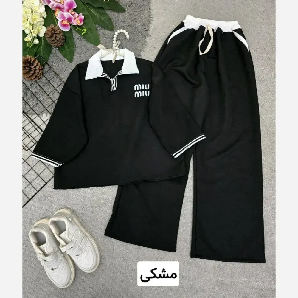 ست بلوز و شلوار زنانه جنس مازراتی با کیفیت فری سایز
