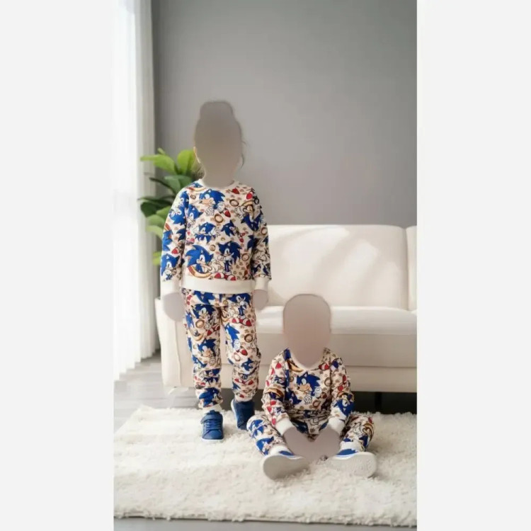 بلوز و شلوار مخمل بچه گانه گرم بالا طرح دار نرم و لطیف
