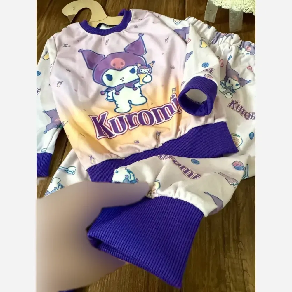 بلوز و شلوار مخمل بچه گانه گرم بالا طرح دار نرم و لطیف