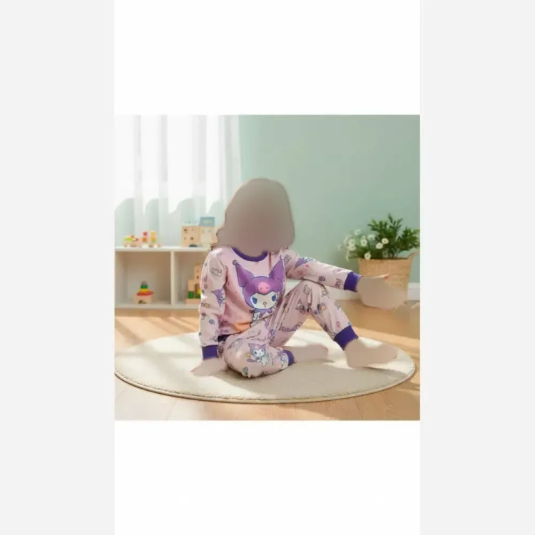 بلوز و شلوار مخمل بچه گانه گرم بالا طرح دار نرم و لطیف