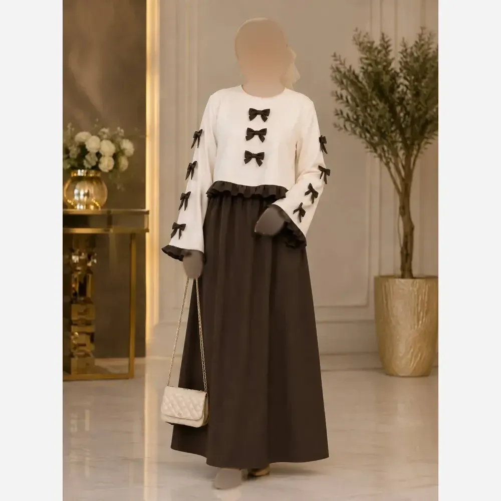ست و سارافون زنانه مدل نسترن جنس مازراتی فری سایز