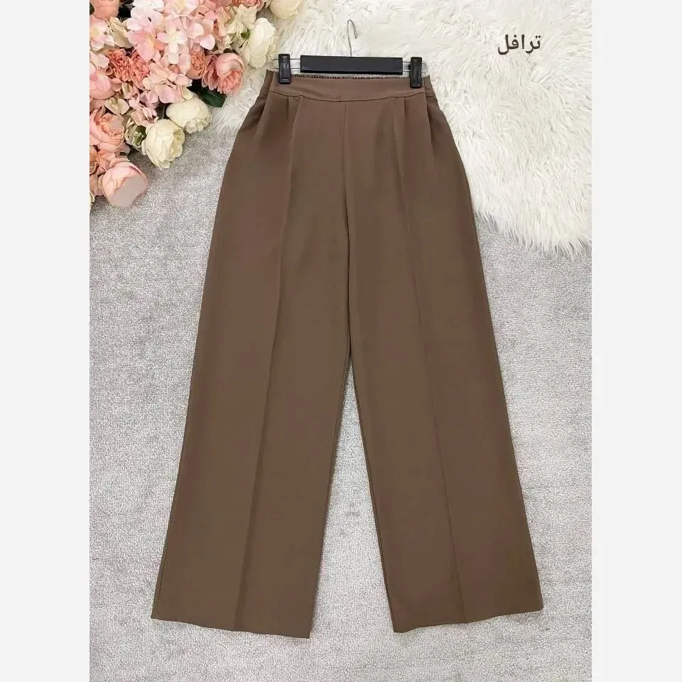شلوار بگ زنانه پارچه مازراتی درجه یک پشت کش جلو پیلی رنگ بندی متنوع سایز M تا XXL