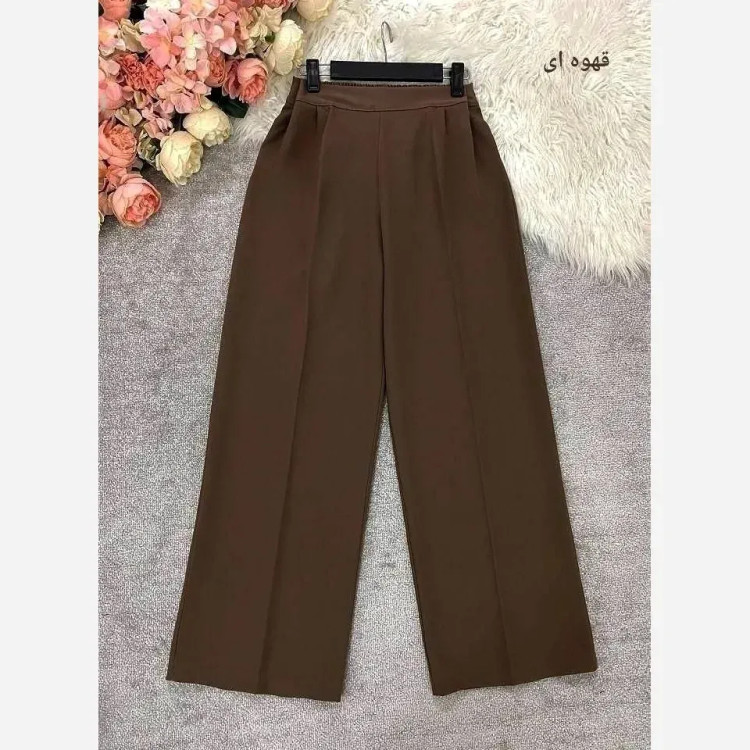 شلوار بگ زنانه پارچه مازراتی درجه یک پشت کش جلو پیلی رنگ بندی متنوع سایز M تا XXL