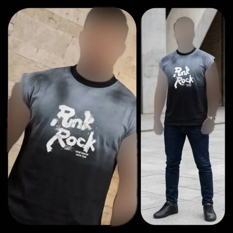 وست مردانه نخ پنبه رنگ مشکی