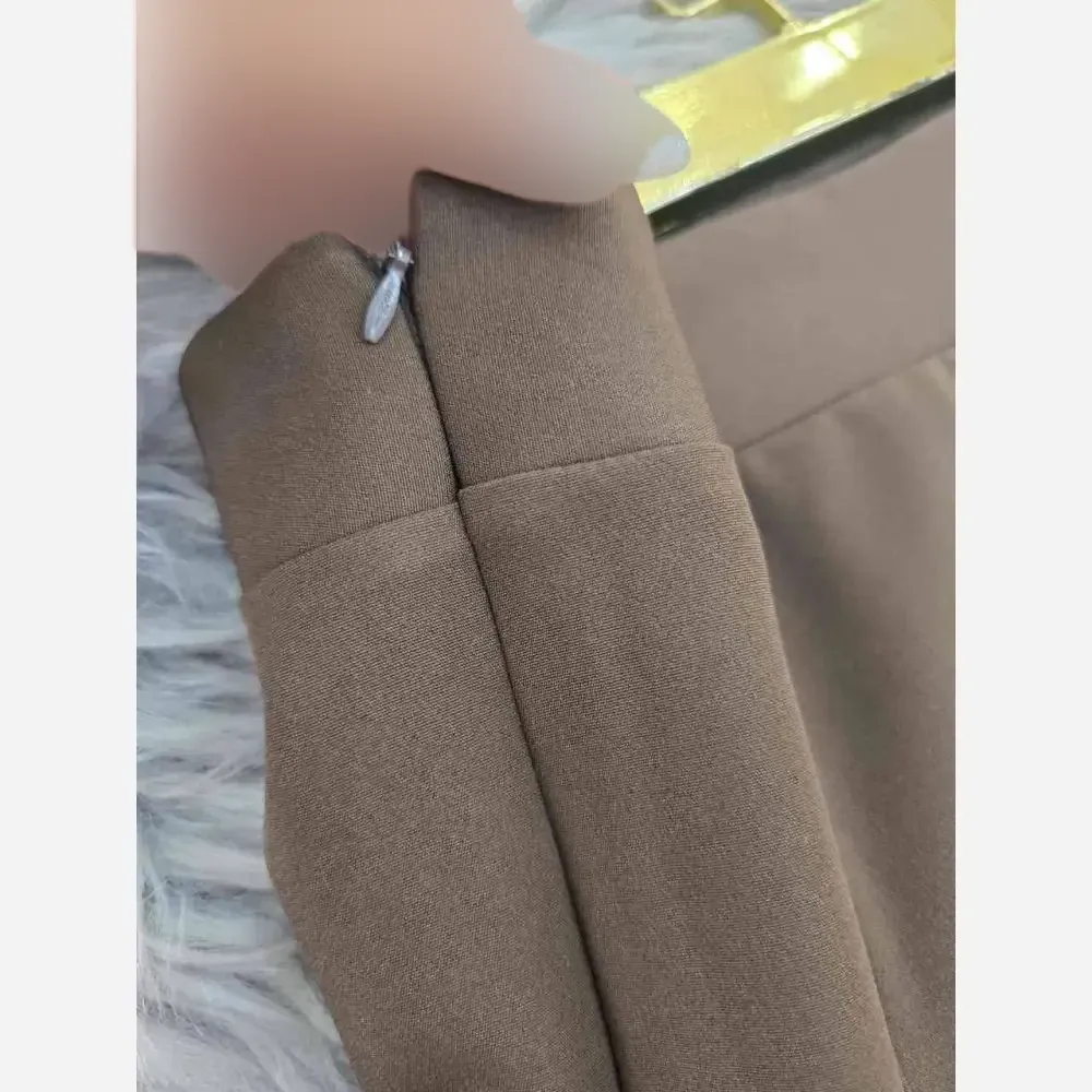 شلوار دمپا گشاد کمر دکمه ای جنس مازراتی اعلا