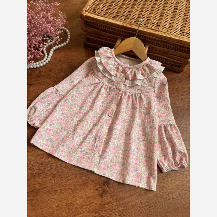 شومیز دخترانه موسلین نرم و خنک مناسب 4 تا 12 سال