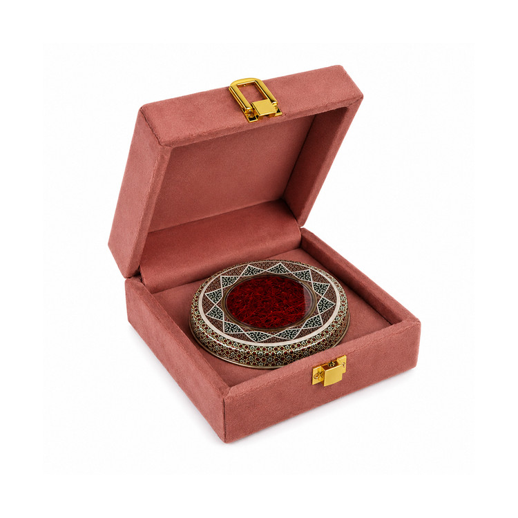 باکس زعفران درین پک مدل MK1030 مخمل کالیفرنیا کالباسی - ابعاد ۱۲×۱۲×۵