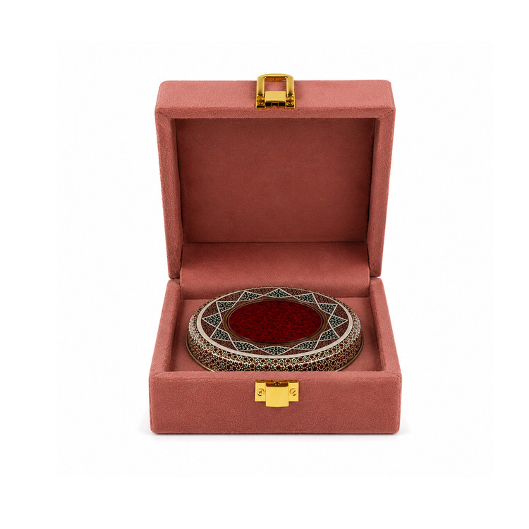 باکس زعفران درین پک مدل MK1030 مخمل کالیفرنیا کالباسی - ابعاد ۱۲×۱۲×۵