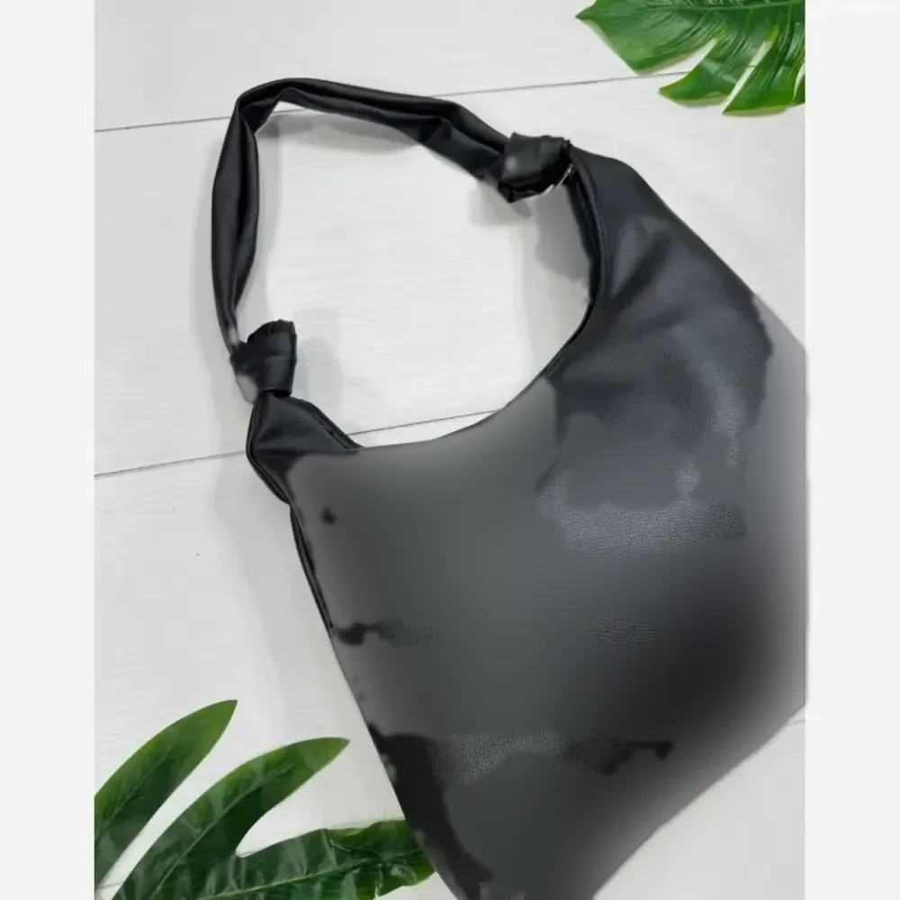 کیف چرم بند گره ای زنانه مشکی موکا بزرگ جادار با کیفیت عالی