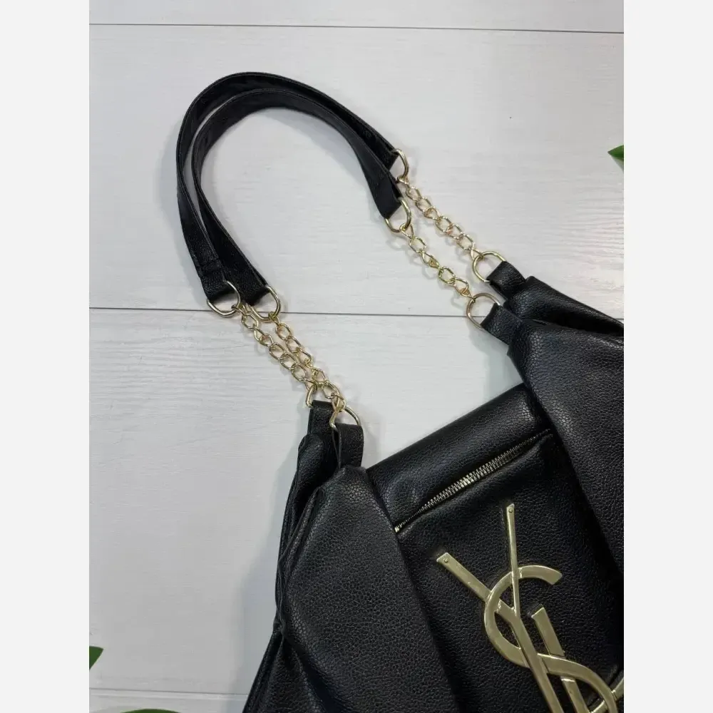 کیف چرم یاشیل طلایی سایز آزاد 50*25 سانتیمتر