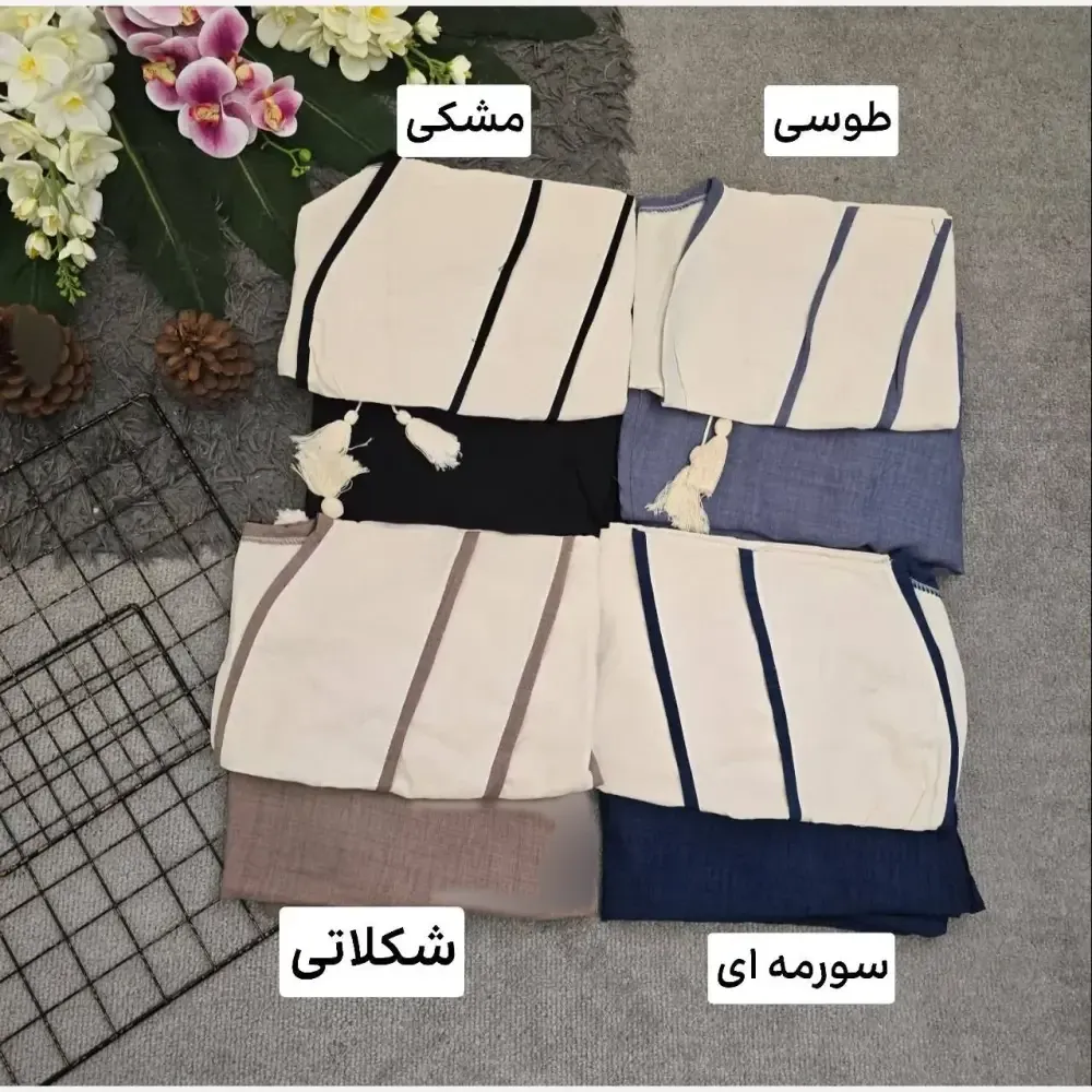 ست نرگس سارافون شانتون کراپ لنین فری سایز 36 تا 46 در رنگبندی متنوع