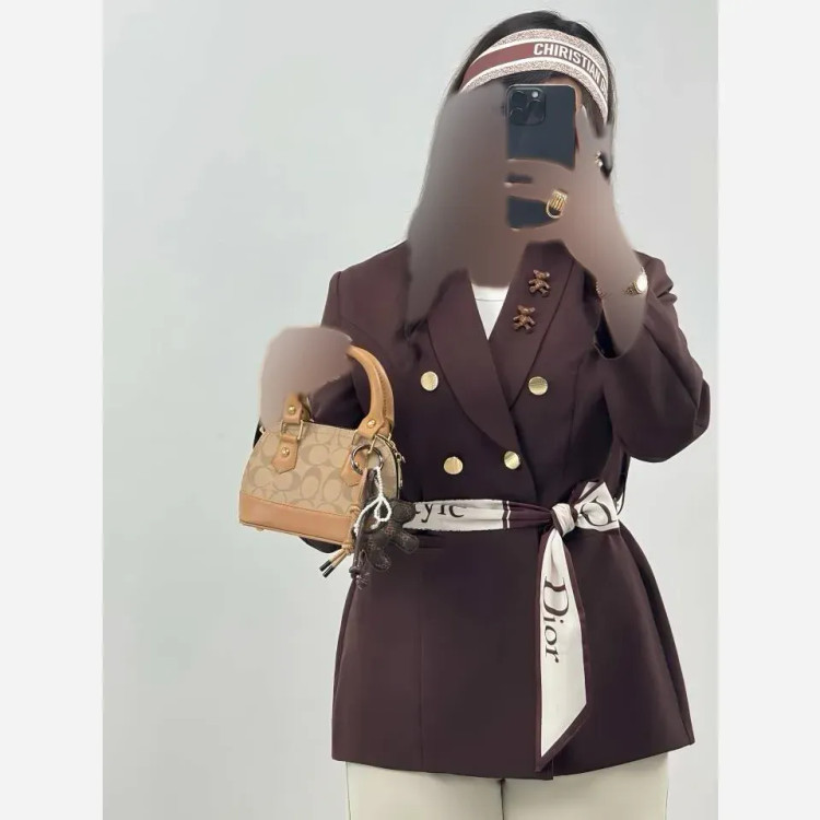 کت تک زنانه مازراتی کمربنددار رنگی