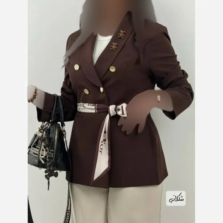 کت تک زنانه مازراتی کمربنددار رنگی