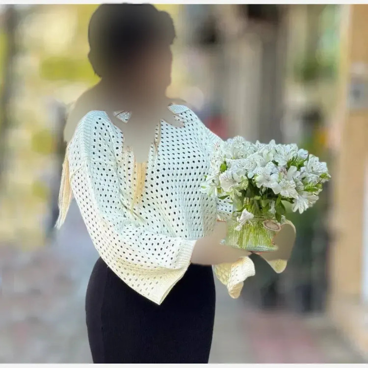 بافت زنانه مدل نازیلا جنس بافت درجه یک فری سایز