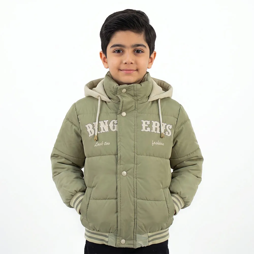 کاپشن سیلیکونی پسرانه BING سبز