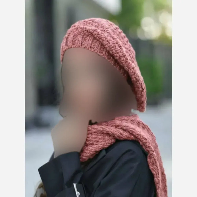 شال و کلاه بافت آرکان زنانه رنگی