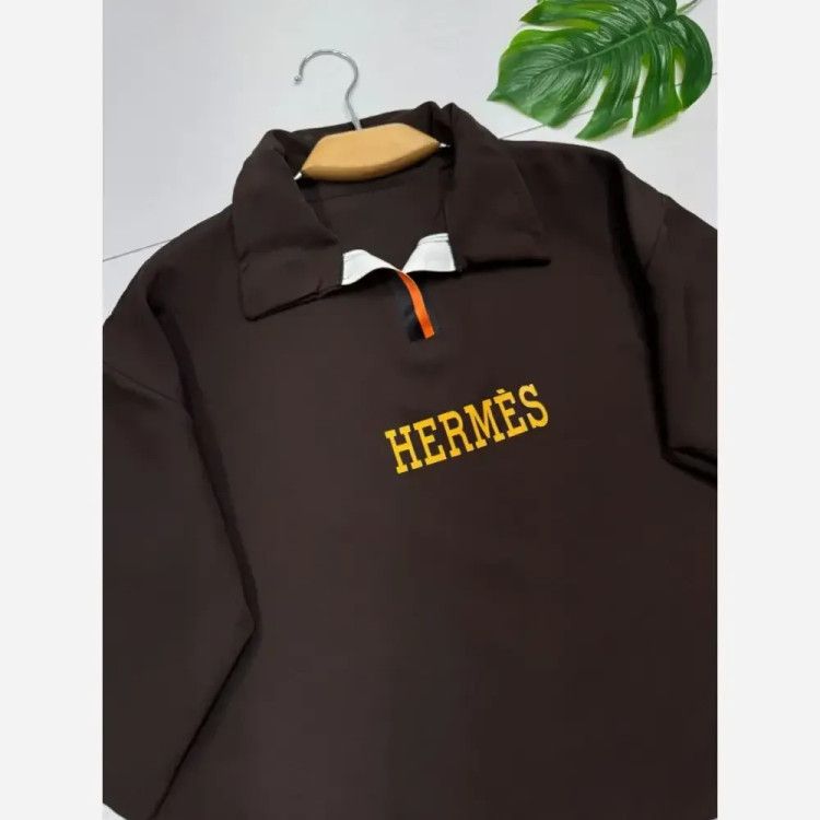 ست بلوز و شلوار زنانه مازراتی درجه یک مدل HERMES رنگ مشکی موکا سرمه ای سایز فری 38 تا 46