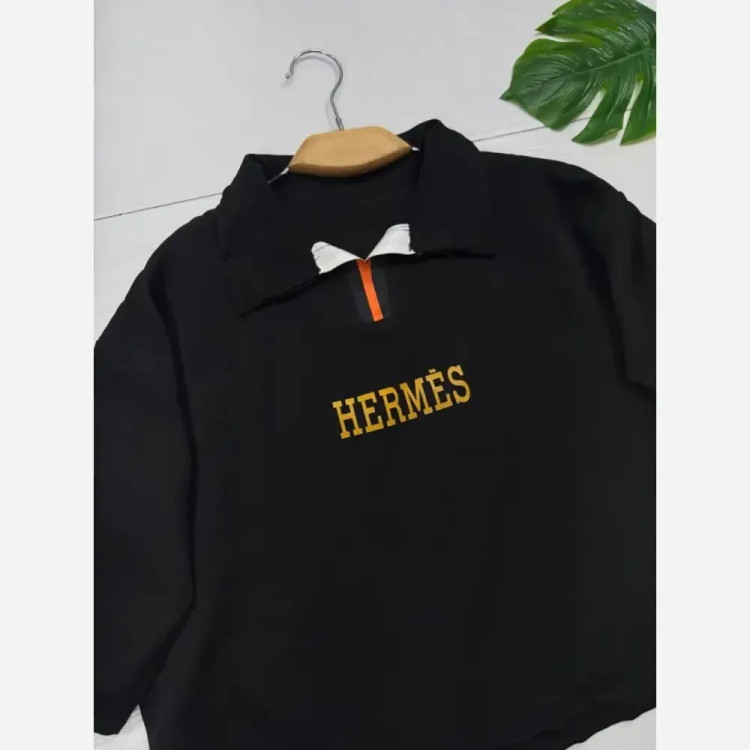 ست بلوز و شلوار زنانه مازراتی درجه یک مدل HERMES رنگ مشکی موکا سرمه ای سایز فری 38 تا 46