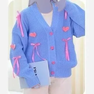 ژاکت بافت پرتراکم طرح قلبی فری سایز تا 50