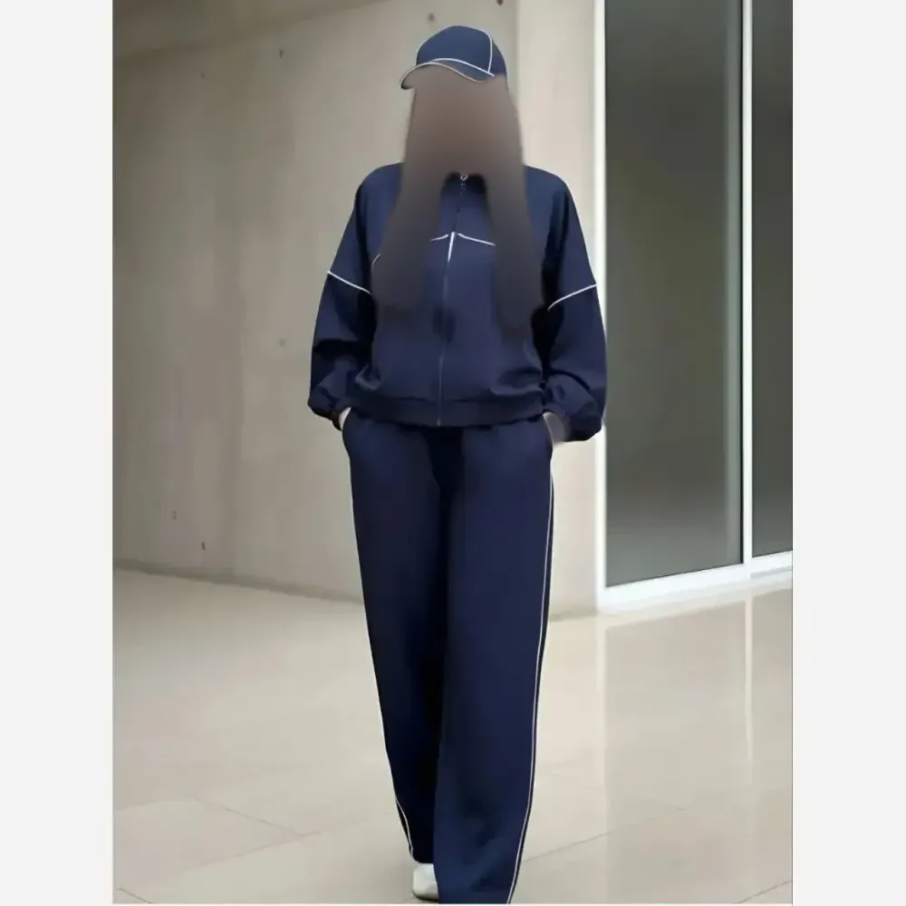 ست سوییشرت و شلوار زنانه مدل نانسی جنس مازراتی درجه یک رنگ مشکی موکا سرمه ای سایز فری 38 تا 46