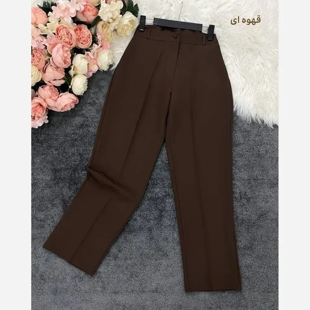 شلوار کلاسیک مازراتی زنانه درجه یک قد 100 رنگ قهوه ای و سورمه ای و موکا سایز 38 و 40