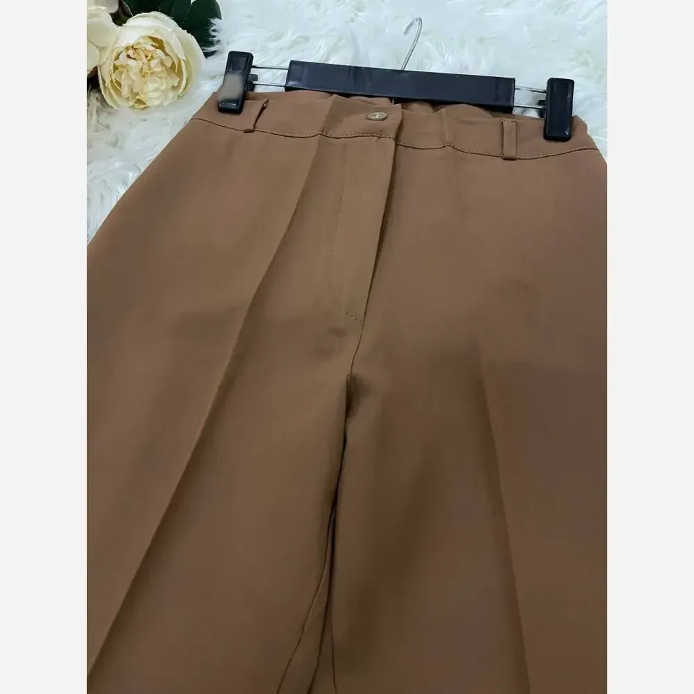 شلوار کلاسیک مازراتی زنانه درجه یک قد 100 رنگ قهوه ای و سورمه ای و موکا سایز 38 و 40