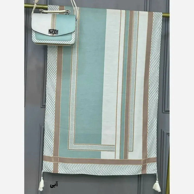 ست کیف و شال ورساچه تیبا مخمل و چرم صنعتی نخی اعلا