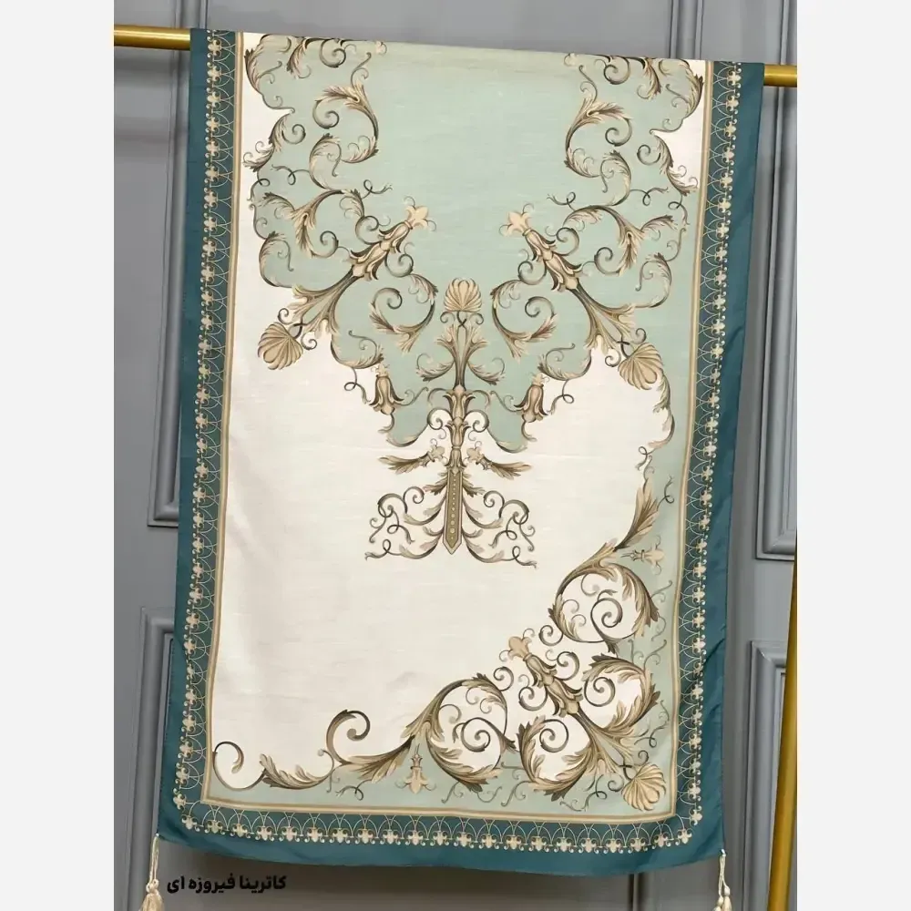 شال نخی اعلا طرح ورساچه و دیور ابعاد 190 در 70 سانتیمتر
