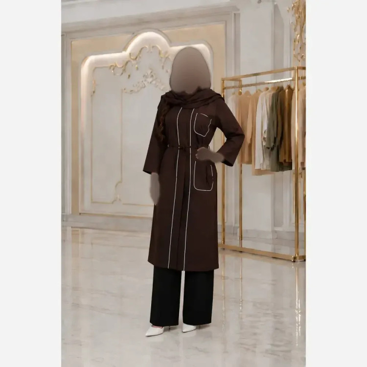 مانتو دانشجویی شیدا جنس بزایاق ریزشی فری سایز تا 48
