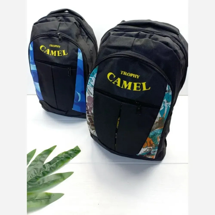 کوله پشتی اقتصادی برزنتی مدل CAMEL سه زیپ با جای بطری سایز 45 در 35 سانتیمتر
