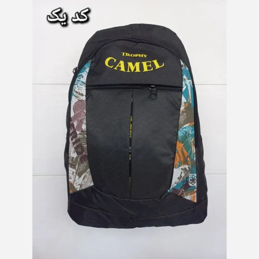 کوله پشتی اقتصادی برزنتی مدل CAMEL سه زیپ با جای بطری سایز 45 در 35 سانتیمتر