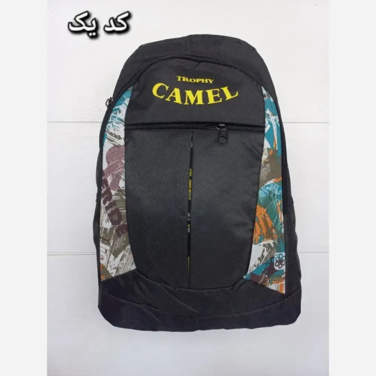 کوله پشتی اقتصادی برزنتی مدل CAMEL سه زیپ با جای بطری سایز 45 در 35 سانتیمتر