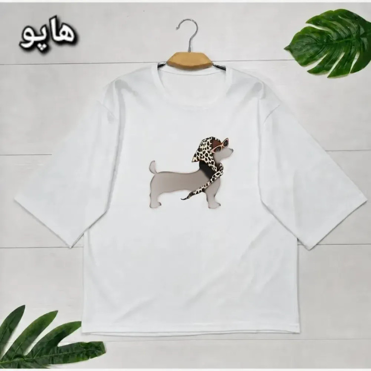 تیشرت هاوایی پنبه گلکسی زنانه فری سایز