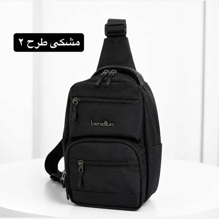 کیف مردانه اسپرت روزمره پارچه ای زیپی بند بلند 7 جیب