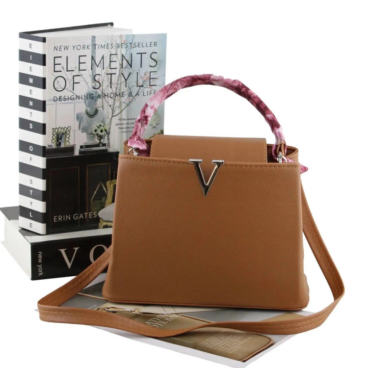کیف زنانه چرم مصنوعی مجلسی و روزمره با بند بلند