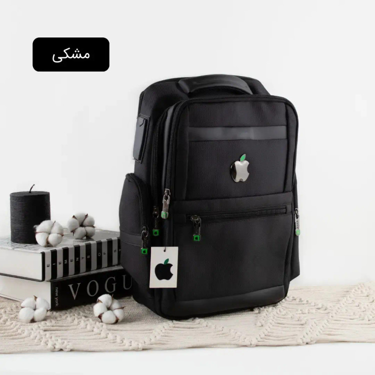 کوله پشتی پارچه ای مدرسه و دانشگاه ابعاد 40 در 30 سانتیمتر با جیب بیرونی