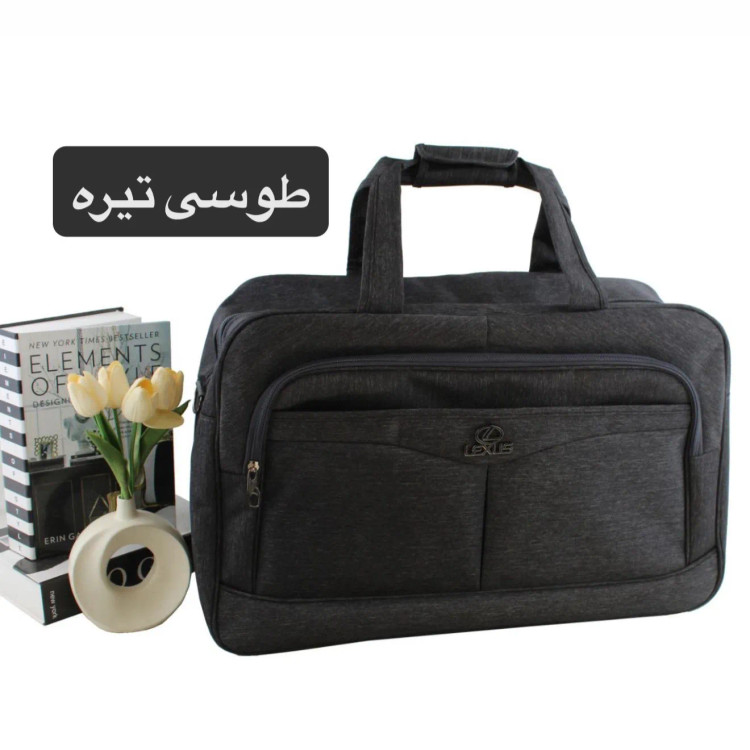 ساک ورزشی و اسپرت پارچه ای سه بند با ابعاد 53 در 34 سانتیمتر