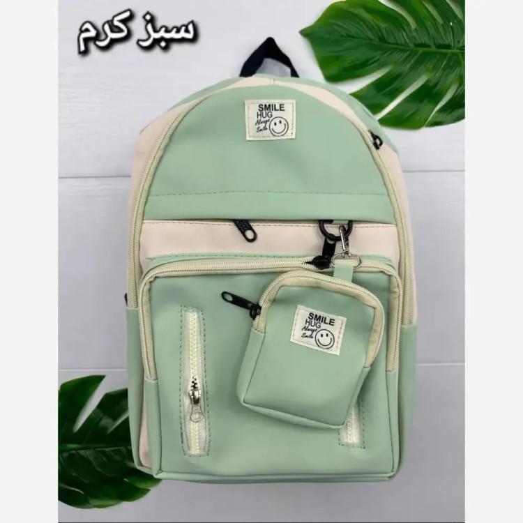 کوله پشتی زنانه دیبا ضد آب 3 زیپ رنگ مشکی کرم سبز کرم آبی کرم
