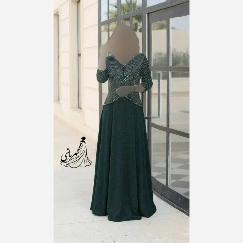 پیراهن مجلسی زنانه لمه کاپدار سایز بزرگ رنگ بندی متنوع قد 150