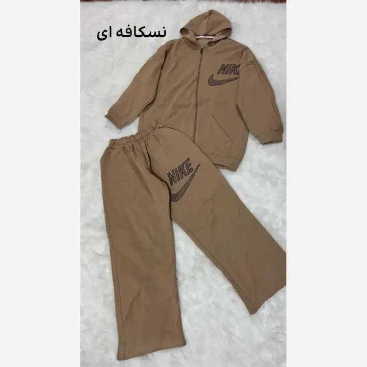ست سویشرت شلوار نایک تو کرکی فری سایز 36 تا 46 جیب دار