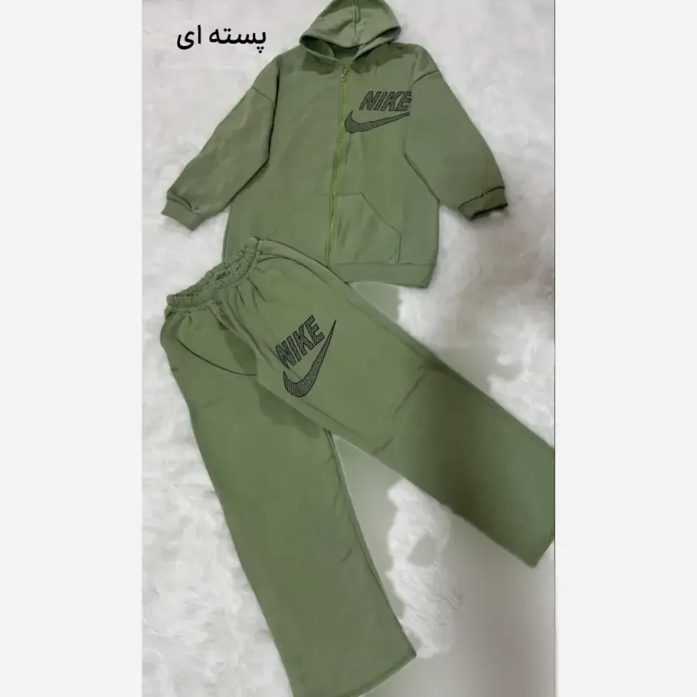 ست سویشرت شلوار نایک تو کرکی فری سایز 36 تا 46 جیب دار